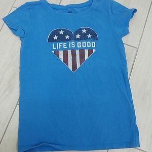 Girl's Life is Good M(7-8) tshirt